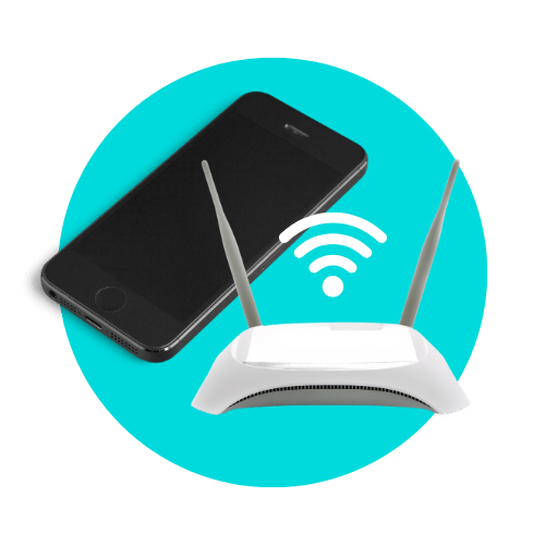 Phone and router
