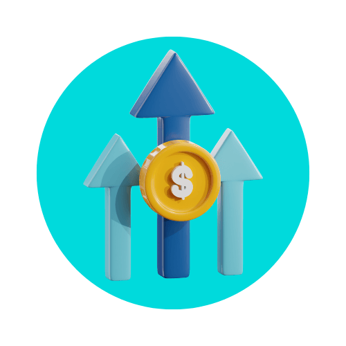 Graphic of a price increase